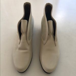 Donald Pliner Cream Ankle Booties